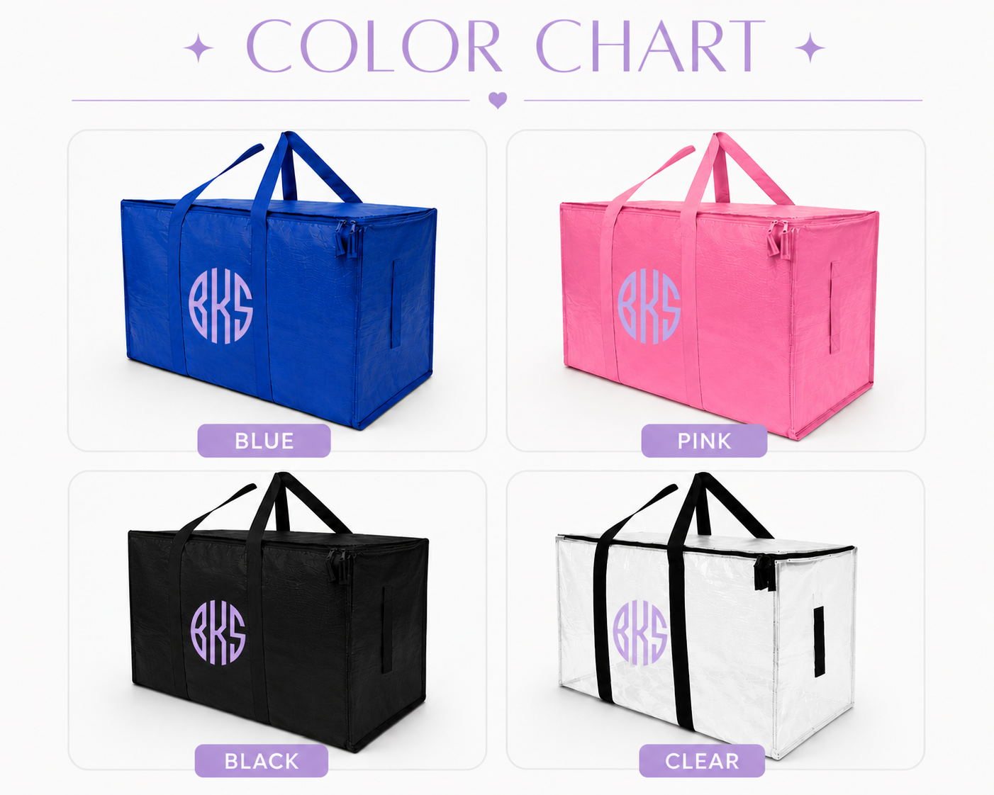 Personalized Move-In Bags