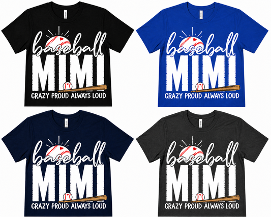 'Baseball Mimi' Distressed Tee