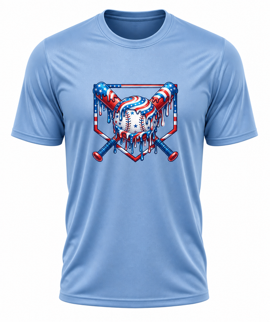 'Baseball Drip' YOUTH Performance Tee (Multiple Colors)