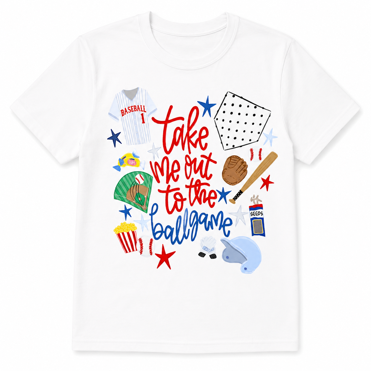 'Take Me Out to the Ballgame' Tank or Tee (Multiple Colors)