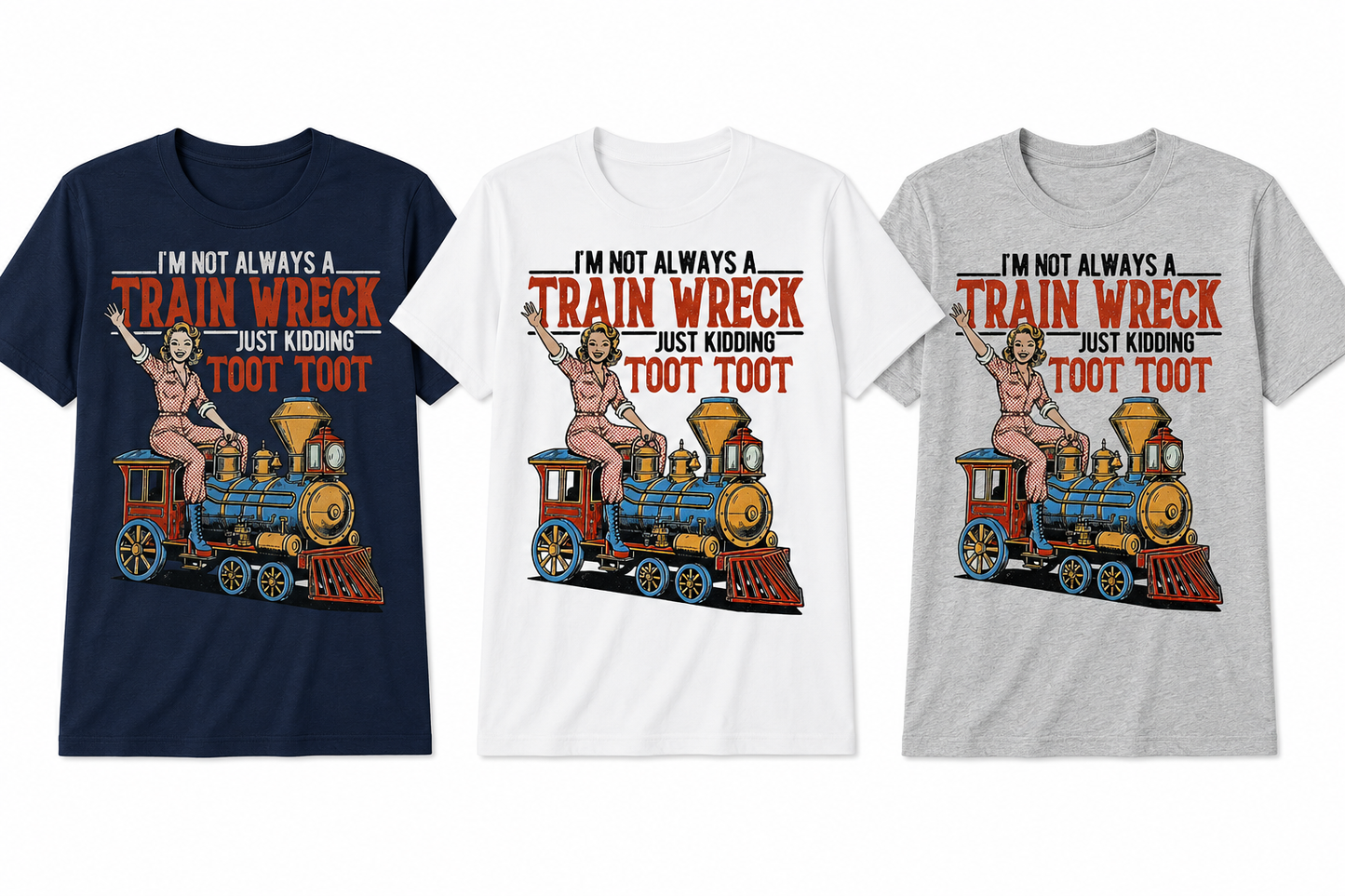 'Train Wreck' Tee (Multiple Colors)