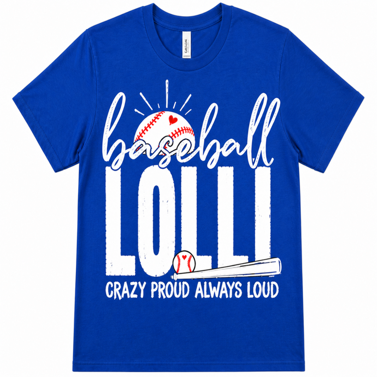'Baseball Lolli' Distressed Tee