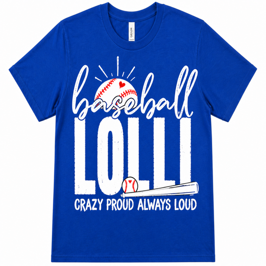 'Baseball Lolli' Distressed Tee