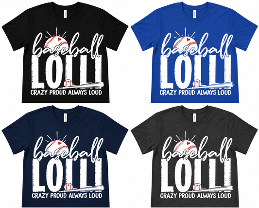 'Baseball Lolli' Distressed Tee