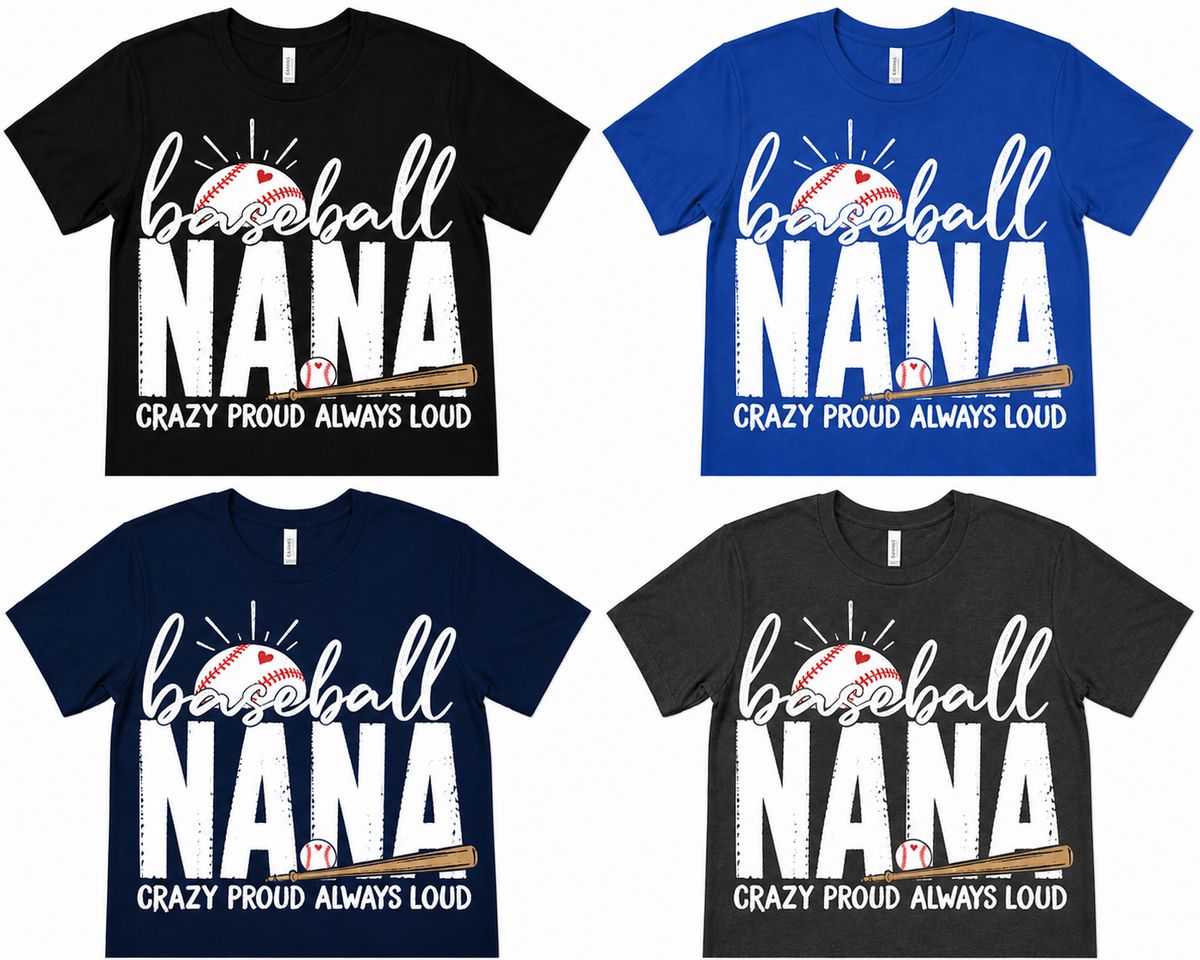 'Baseball Nana' Distressed Tee