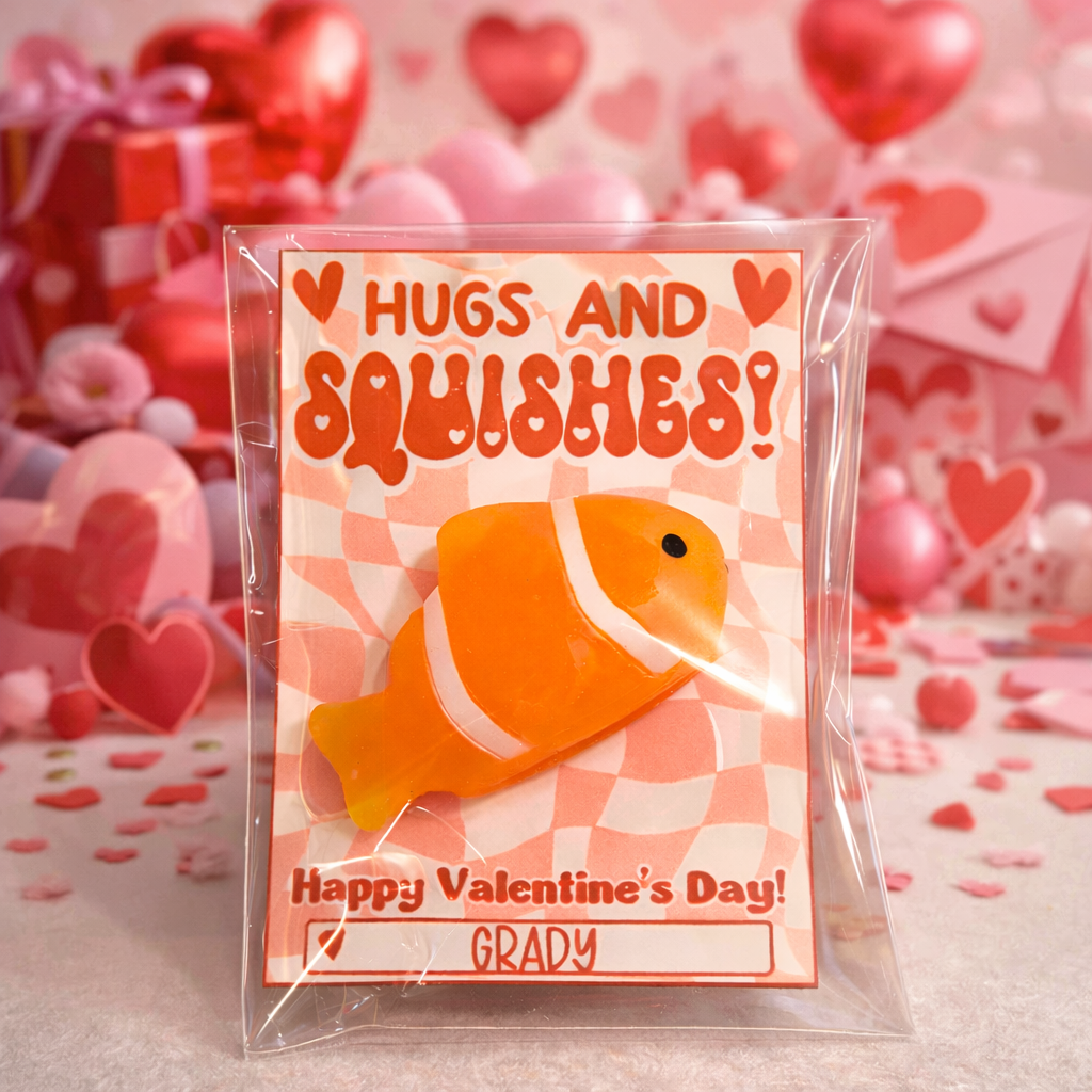 'Hugs & Squishes' Valentine