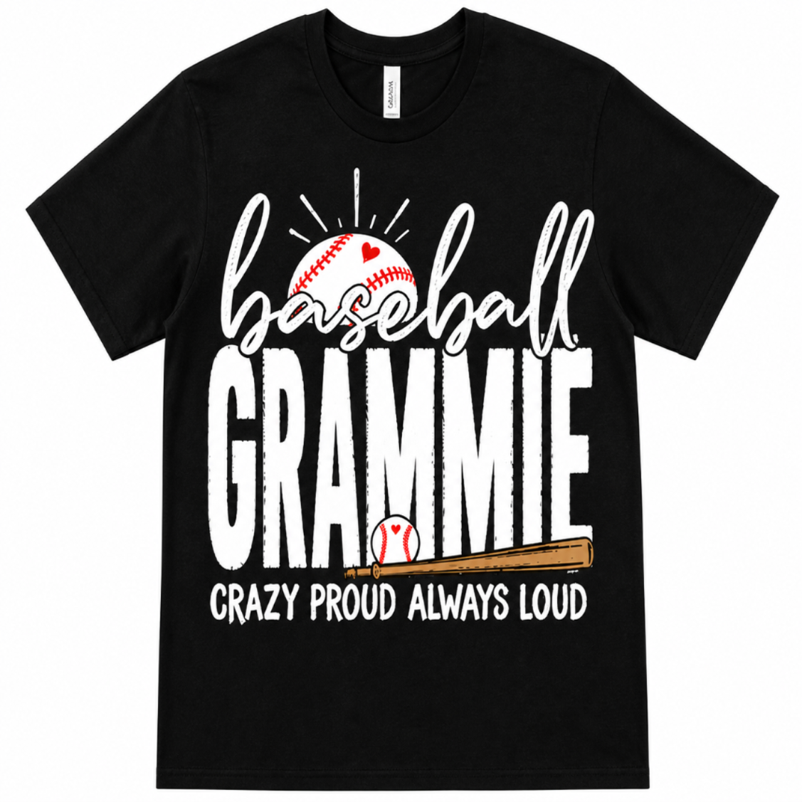 'Baseball Grammie' Distressed Tee