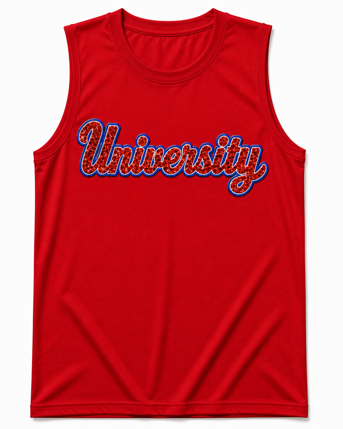 (Pre-Order) 'University Red' Script Sequin YOUTH Tank (Multiple Colors)