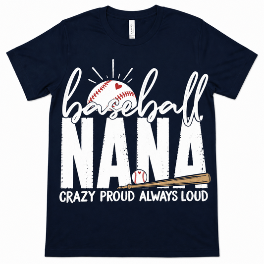 'Baseball Nana' Distressed Tee