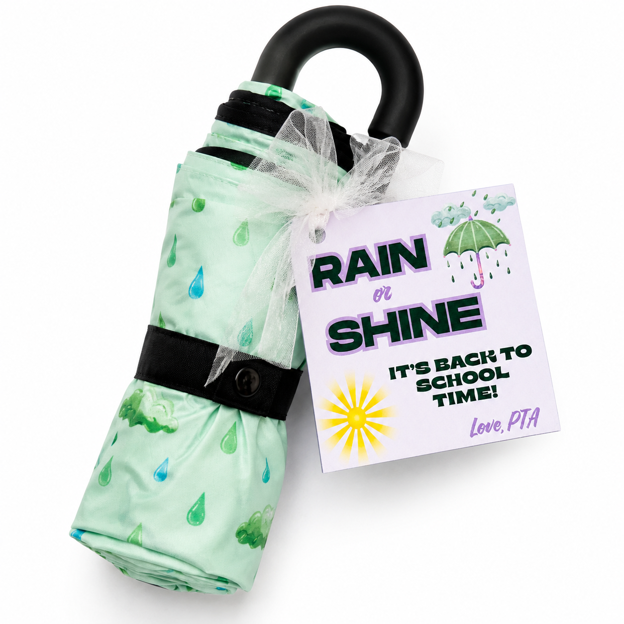'Rain or Shine' Gift Tag