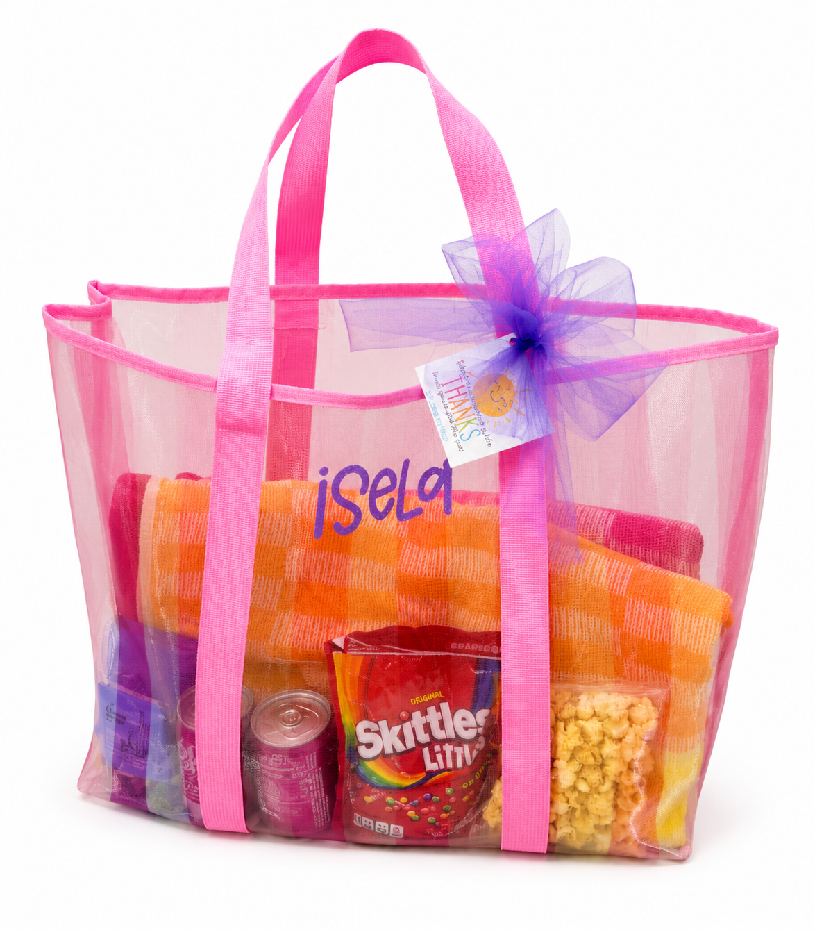 Personalized Mesh Beach Bag