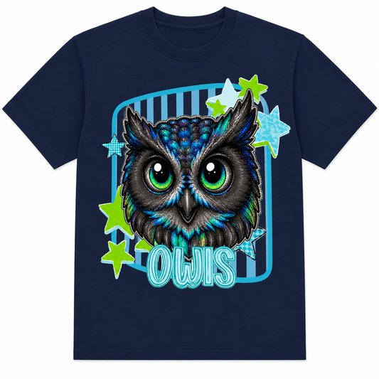 'Sparkle Owls' YOUTH Tee (Multiple Colors)