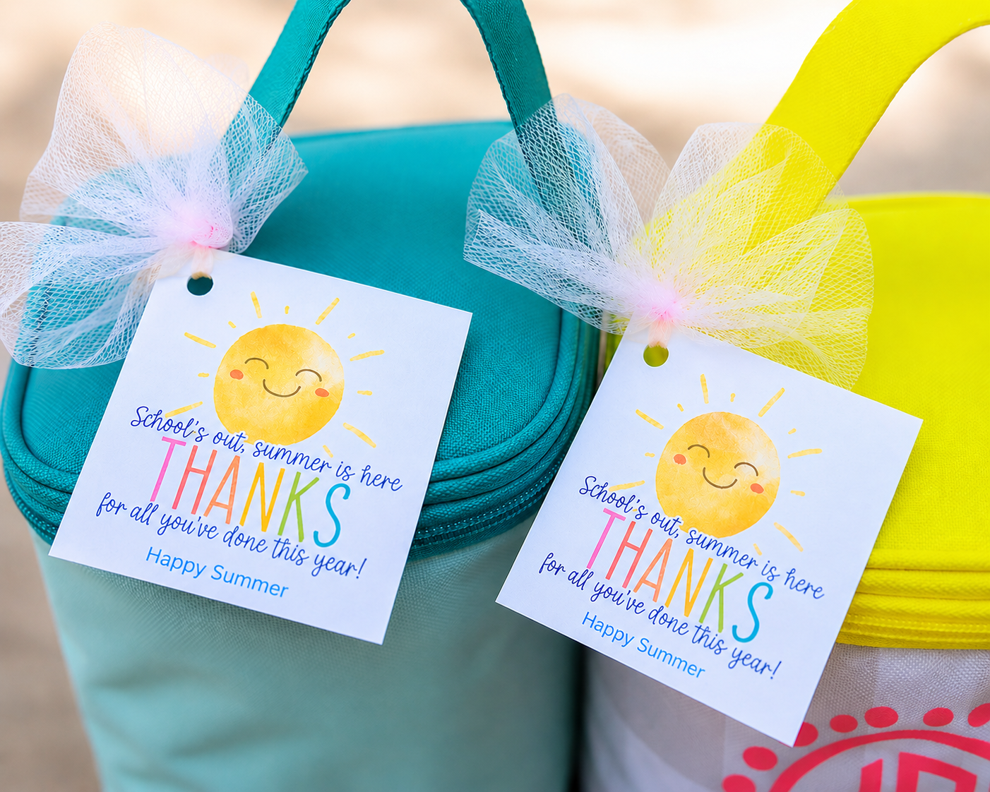 'School's Out Sunshine' Gift Tag