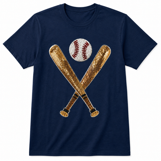 'Baseball Bling' Sequin Tank or Tee