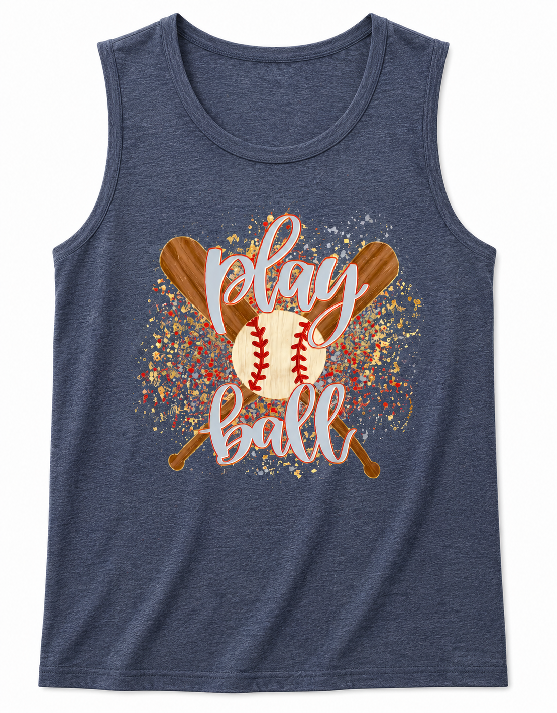 'Play Ball' Tank or Tee (Multiple Colors)