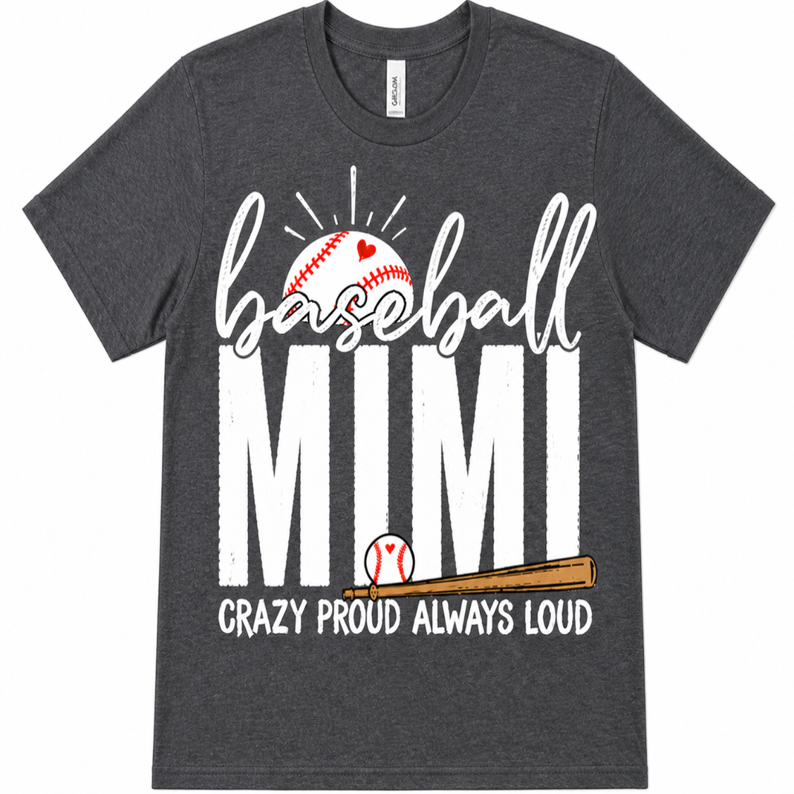 'Baseball Mimi' Distressed Tee