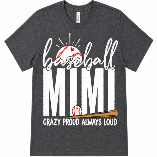 'Baseball Mimi' Distressed Tee