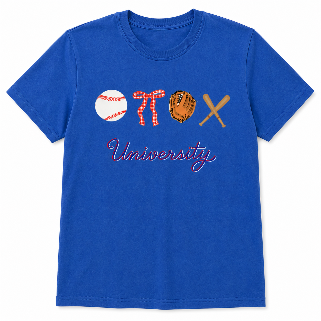 'Bows and Baseball' Tank or Tee (Multiple Colors)