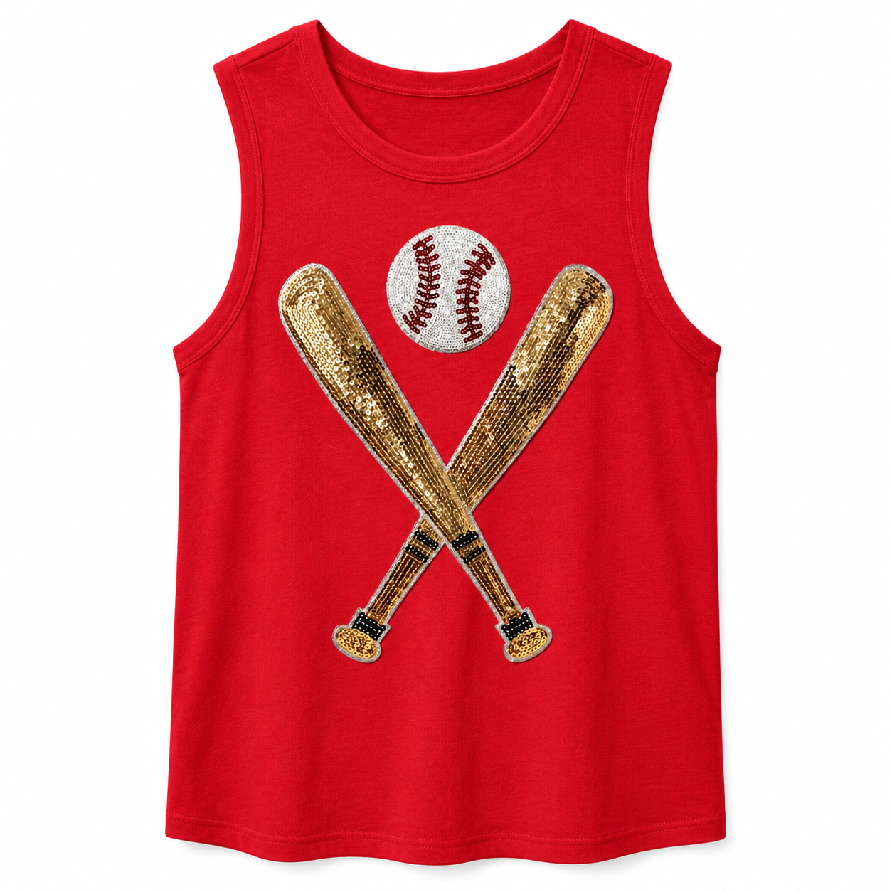 'Baseball Bling' Sequin Tank or Tee