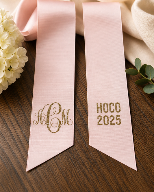 'Rose Gold' Custom Bouquet Ribbon